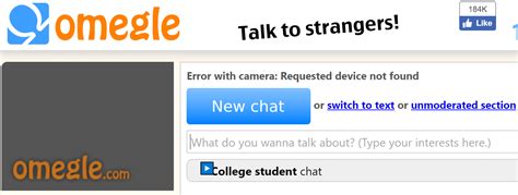 omegle camera|Requested device(camera) not found on Omegle + Webcams not。